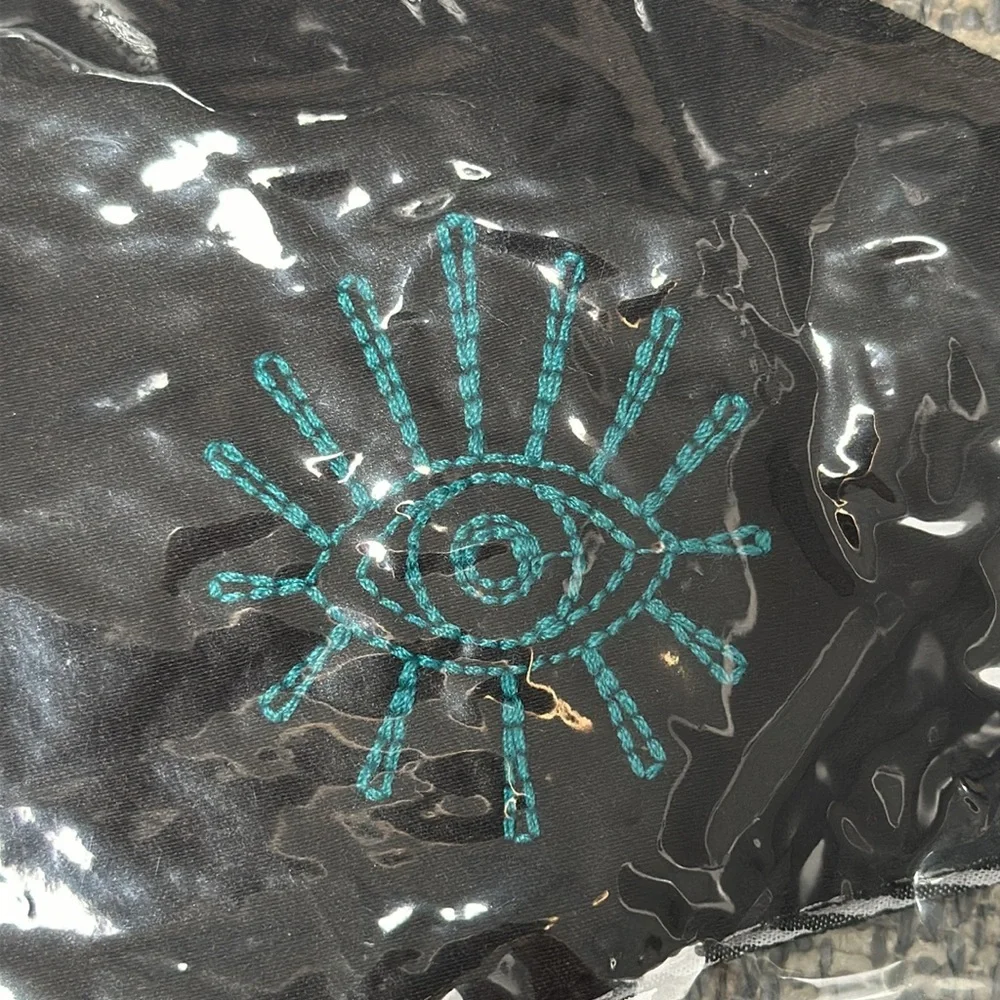 Johnny Was Embroidered Evil Eye Face Mask